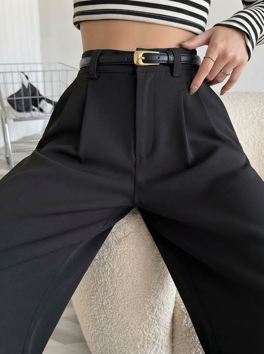Isla — High-Waisted Tailored Wide-Leg Trousers