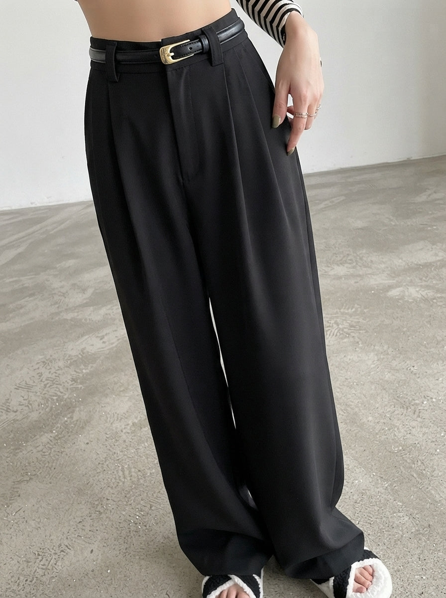 Isla — High-Waisted Tailored Wide-Leg Trousers