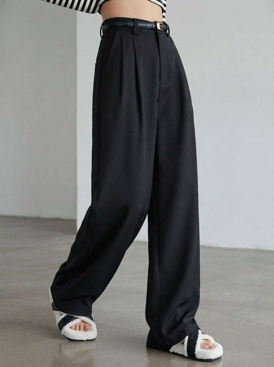 Isla — High-Waisted Tailored Wide-Leg Trousers