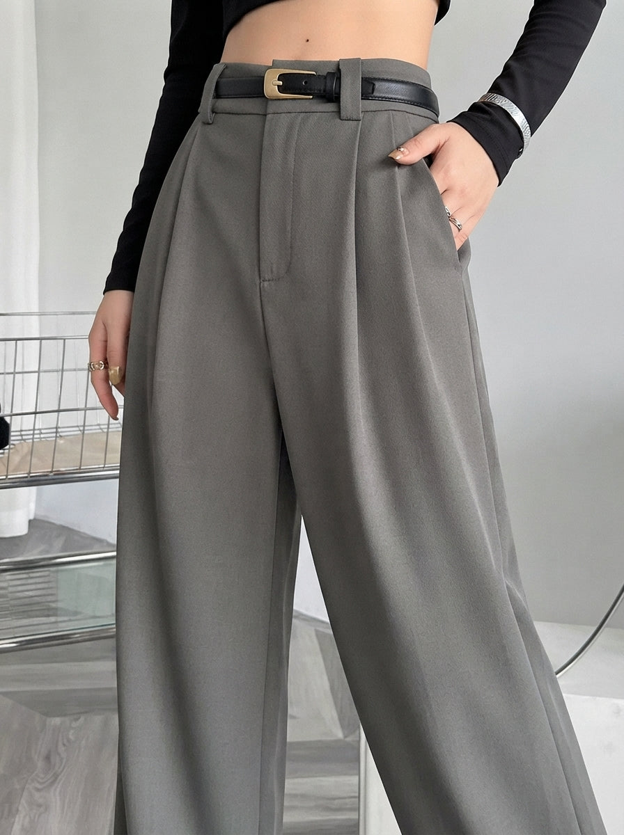 Isla — High-Waisted Tailored Wide-Leg Trousers