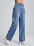 Harper — High-Waisted Wide-Leg Denim Jeans