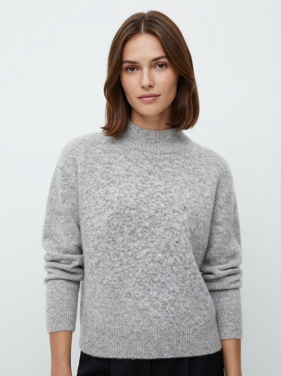 Maisie — Loose Crew-Neck Knit Sweater