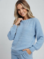Freya — Textured Knit Wide-Leg Set