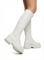 Seraphina — Knee-High Lace-Up Combat Boots