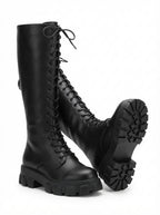 Seraphina — Knee-High Lace-Up Combat Boots
