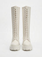 Seraphina — Knee-High Lace-Up Combat Boots