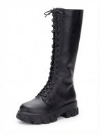 Seraphina — Knee-High Lace-Up Combat Boots