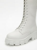 Seraphina — Knee-High Lace-Up Combat Boots