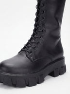 Seraphina — Knee-High Lace-Up Combat Boots