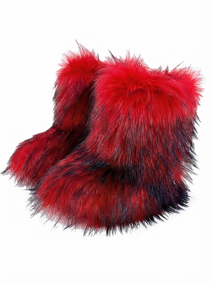 Valerie — Luxury Faux Fur Fluffy Boots