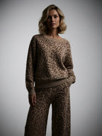 Saskia — Leopard Print Knitted Set