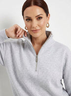 Elena — Half-Zip Knit Wide-Leg Set