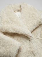 Vienza — High-Neck Faux Fur Coat