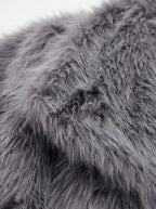 Vienza — High-Neck Faux Fur Coat