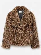 Vienza — High-Neck Faux Fur Coat