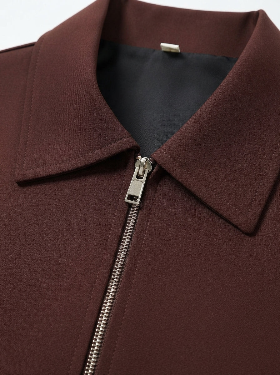 Aveline — Cropped Bomber Jacket