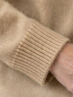Belvane — Fleece-Lined Turtleneck Jumper with Free Matching Lined Beanie and Gloves