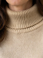 Belvane — Fleece-Lined Turtleneck Jumper with Free Matching Lined Beanie and Gloves