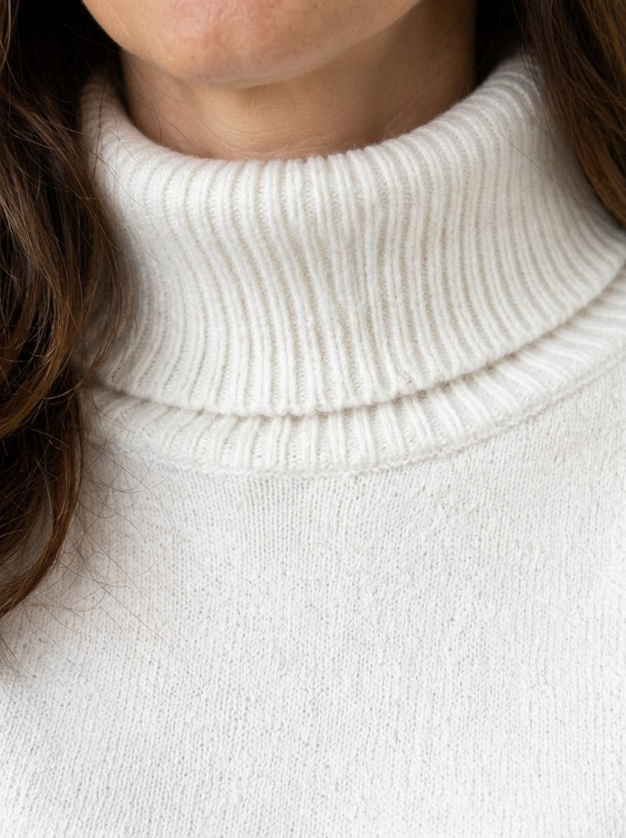Belvane — Fleece-Lined Turtleneck Jumper with Free Matching Lined Beanie and Gloves