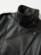 Vienna — Oversized Faux Leather Bomber