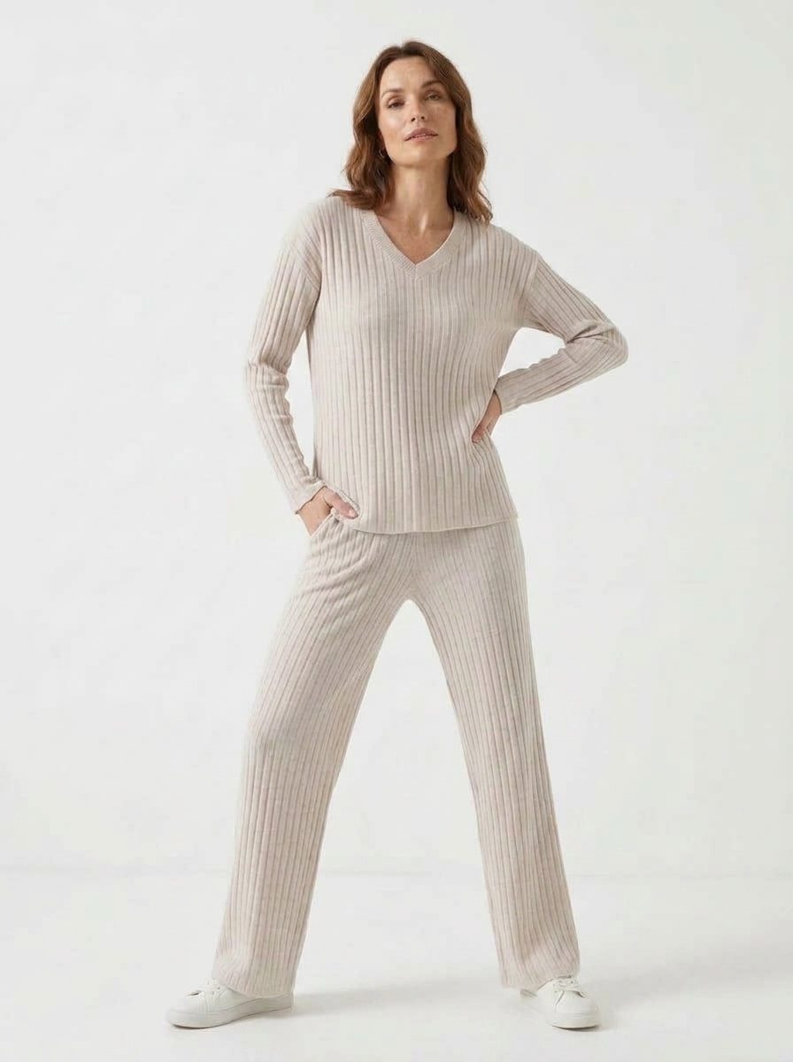 Amara — Ribbed Knit Two-Piece Set
