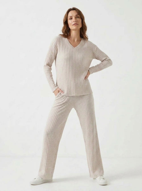 Amara — Ribbed Knit Two-Piece Set