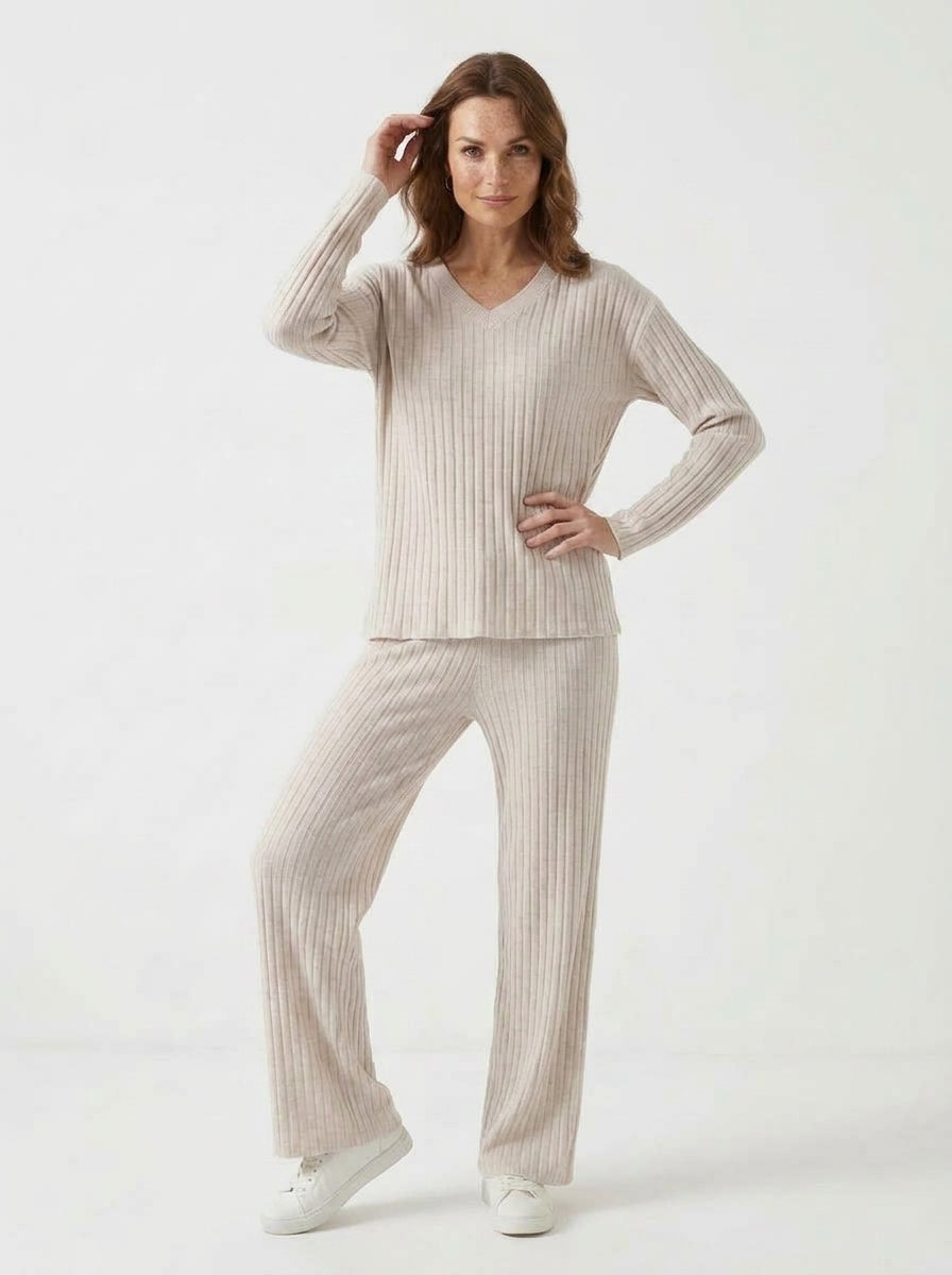 Amara — Ribbed Knit Two-Piece Set