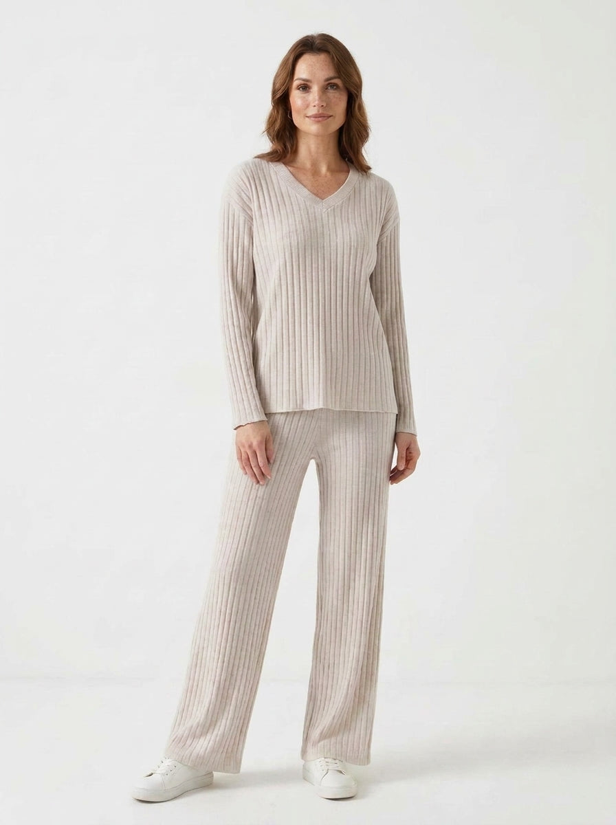 Amara — Ribbed Knit Two-Piece Set