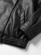 Vienna — Oversized Faux Leather Bomber