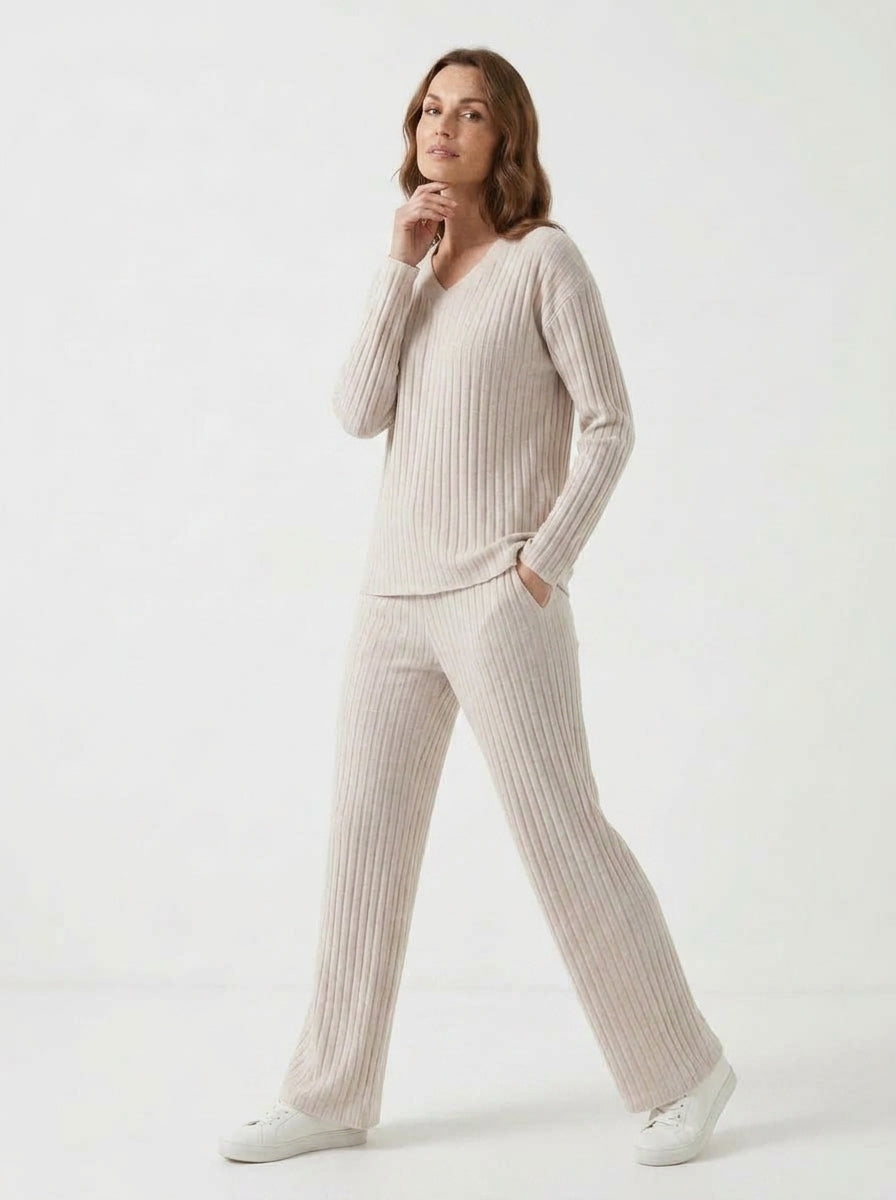 Amara — Ribbed Knit Two-Piece Set