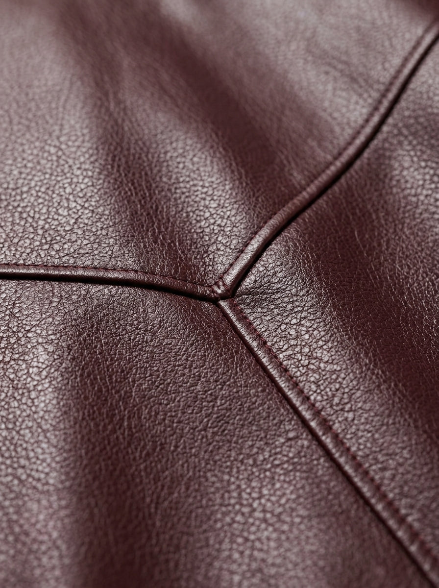 Vienna — Oversized Faux Leather Bomber