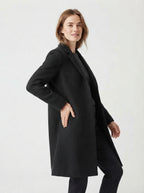 Aurelia — Open-Front Long Trench Coat
