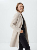 Aurelia — Open-Front Long Trench Coat