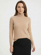 Belvane — Fleece-Lined Turtleneck Jumper with Free Matching Lined Beanie and Gloves