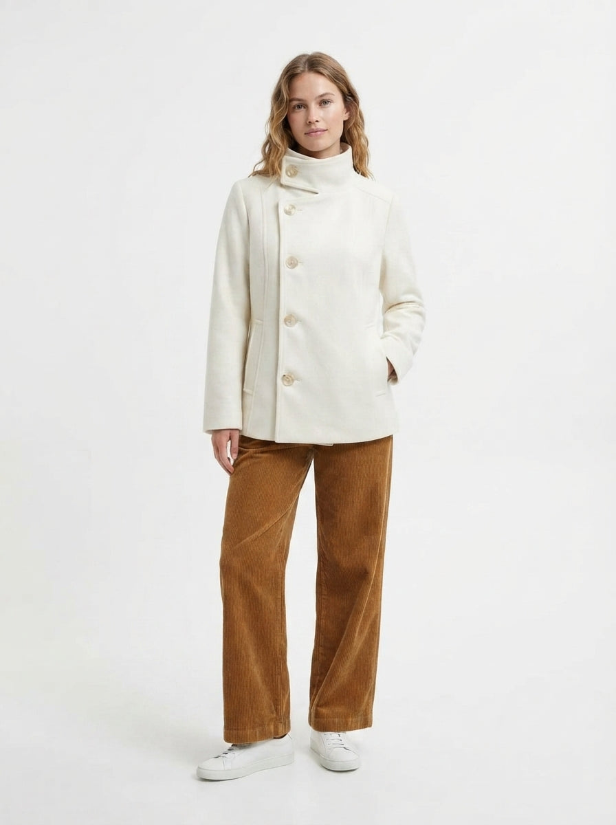 Elara — High-Neck Tailored Jacket