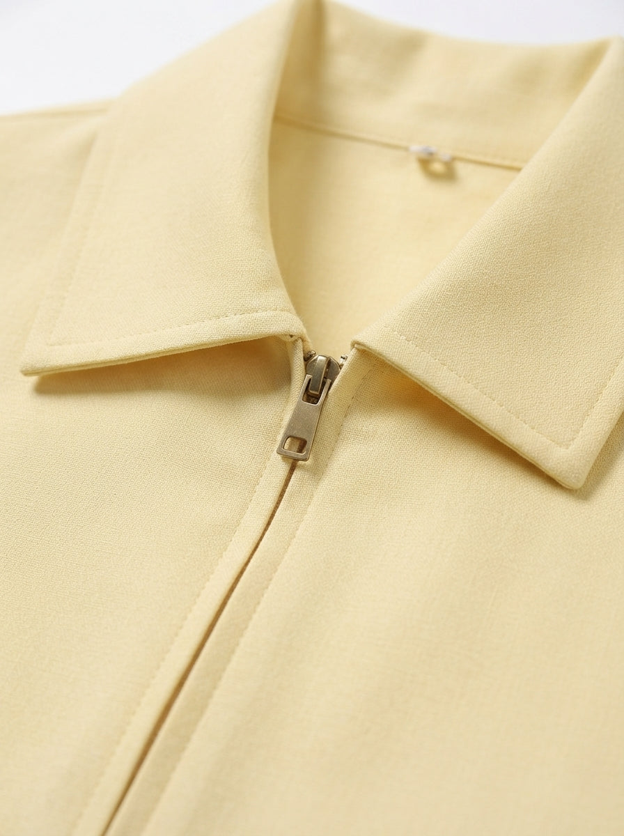 Aveline — Cropped Bomber Jacket