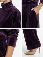 Scarlett — Velvet Turtleneck & Wide-Leg Set