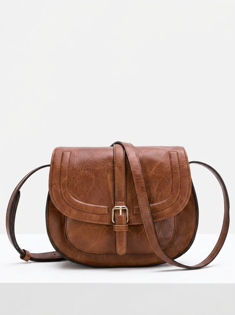 Amelia — Vintage Leather Shoulder Bag