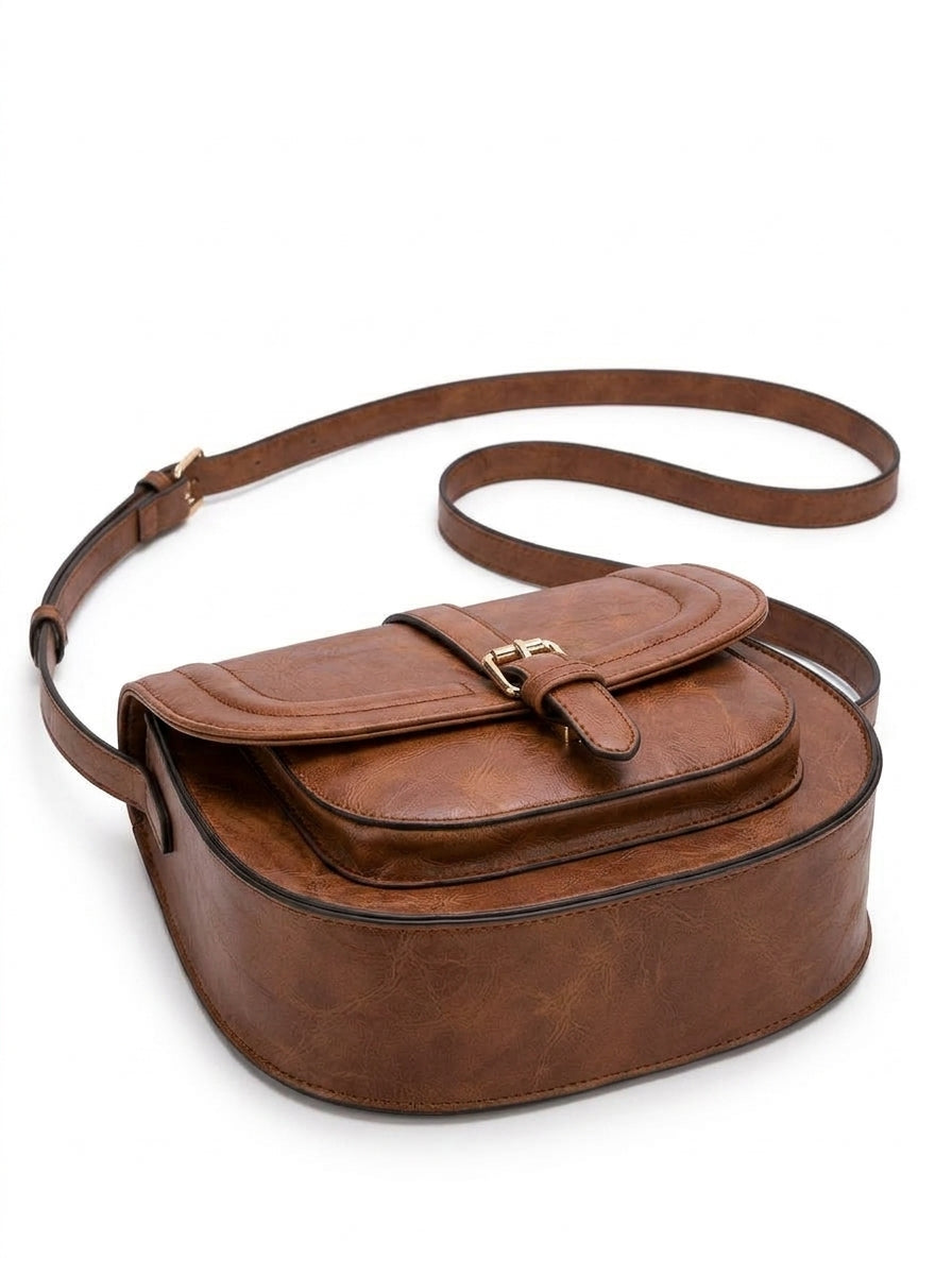 Amelia — Vintage Leather Shoulder Bag