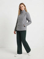 Elara — High-Neck Tailored Jacket