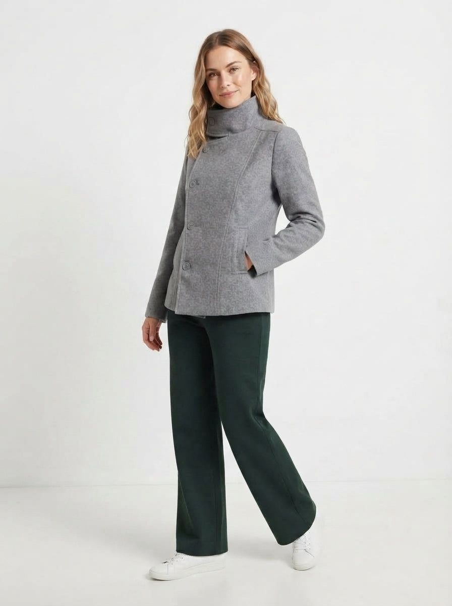 Elara — High-Neck Tailored Jacket