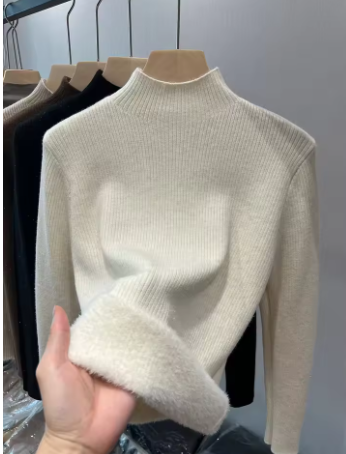DIANA | ELEGANT SLIM-FIT KNIT SWEATER WITH FLEECE LINING