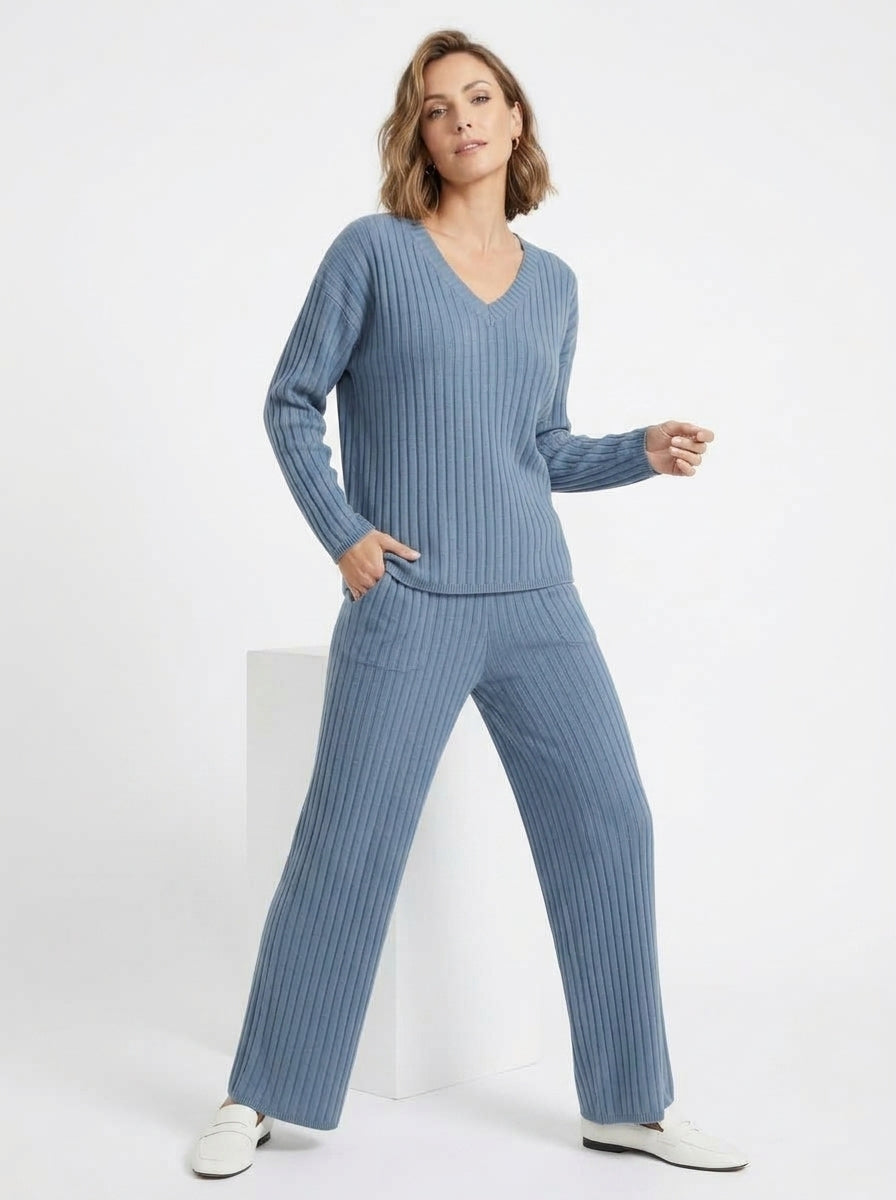 Amara — Ribbed Knit Two-Piece Set