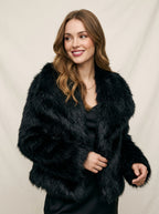Vienza — High-Neck Faux Fur Coat