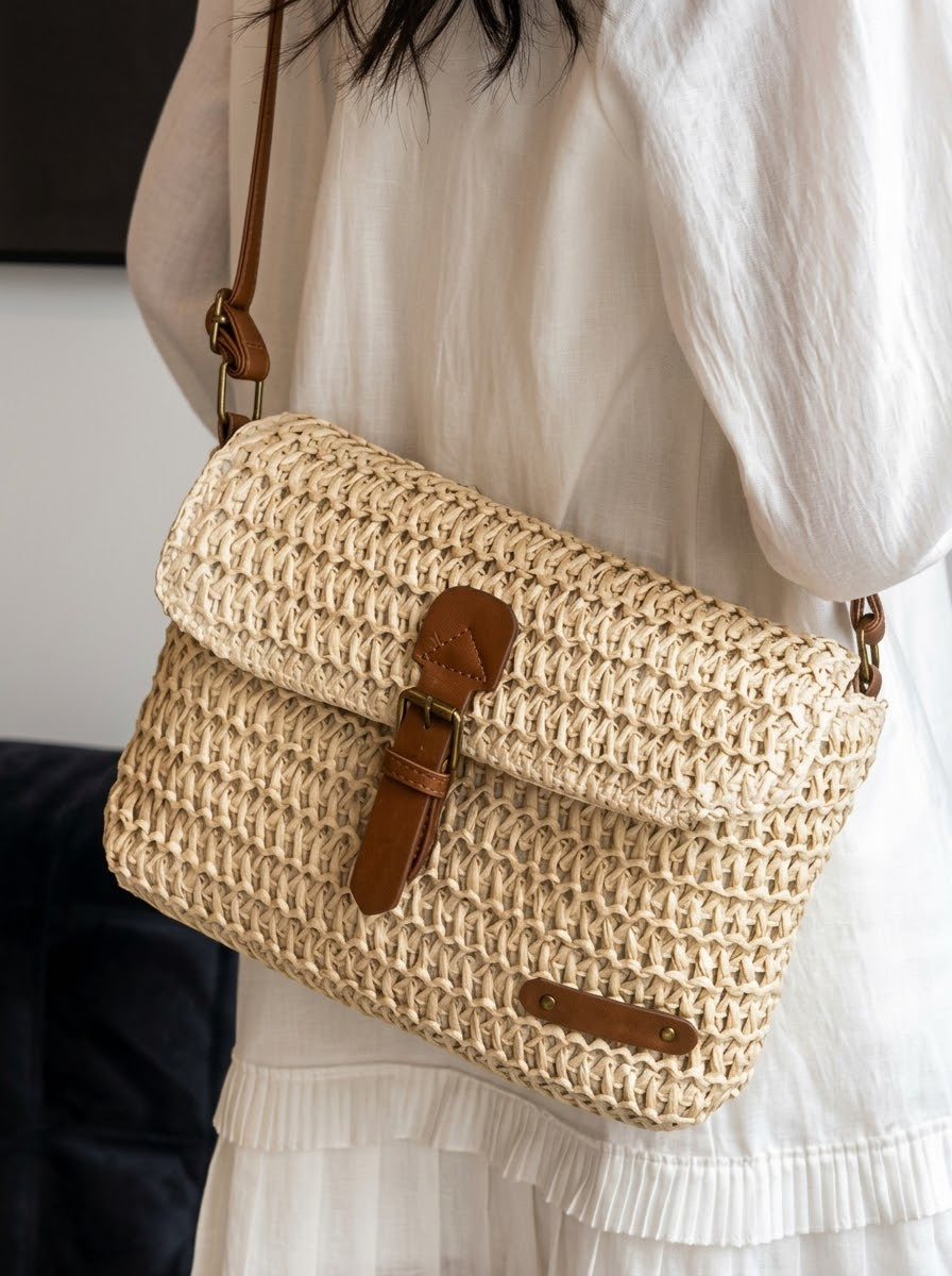OLIVIA | VERSATILE AND ELEGANT STRAW BAG
