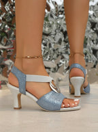 ELEANOR | HIGH-HEELED SLIP-ON SANDALS