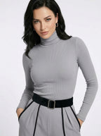 Elysia — Contrast Panel Wide-Leg Set