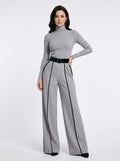Elysia — Contrast Panel Wide-Leg Set