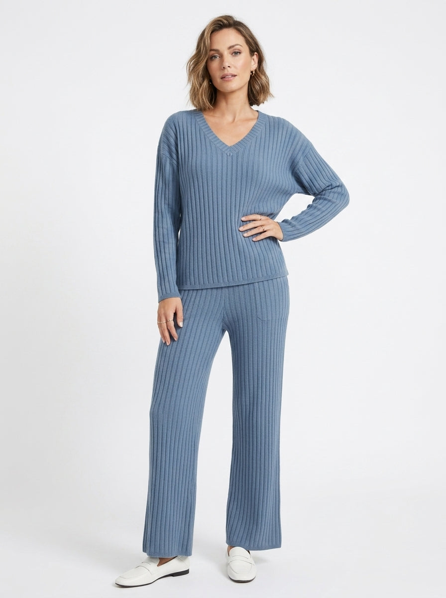 Amara — Ribbed Knit Two-Piece Set