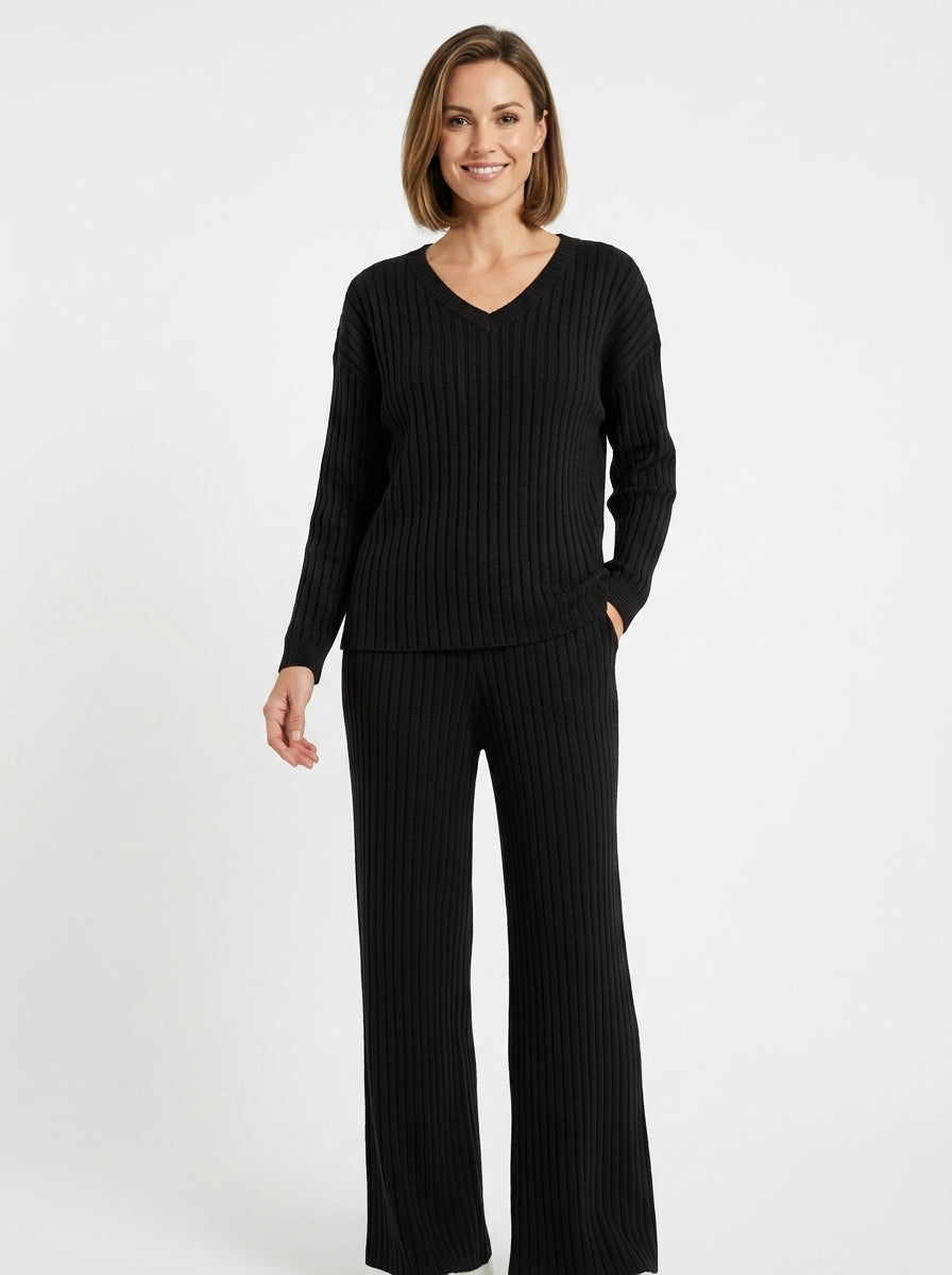 Amara — Ribbed Knit Two-Piece Set